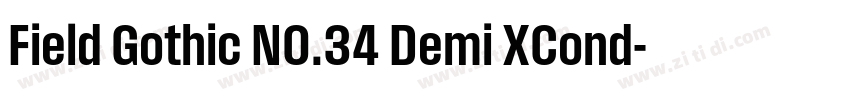 Field Gothic NO.34 Demi XCond字体转换 Field Gothic NO.34 Demi XCond字体转换